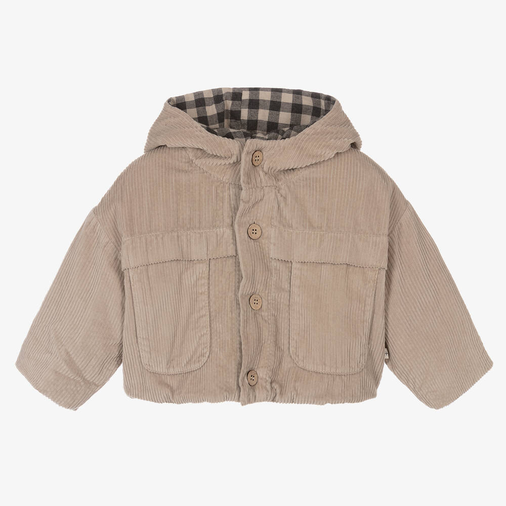 1+ IN THE FAMILY 1 + IN THE FAMILY BEIGE COTTON CORDUROY JACKET