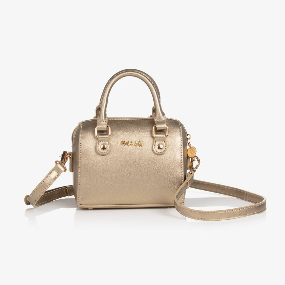 Abel & Lula Kids' Girls Gold Faux Leather Handbag (16cm)