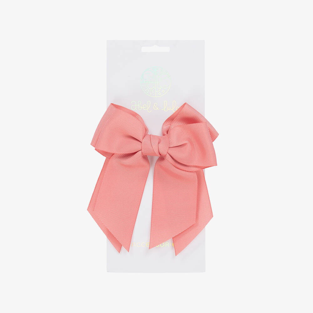 Abel & Lula Girls Red Bow Hair Clip