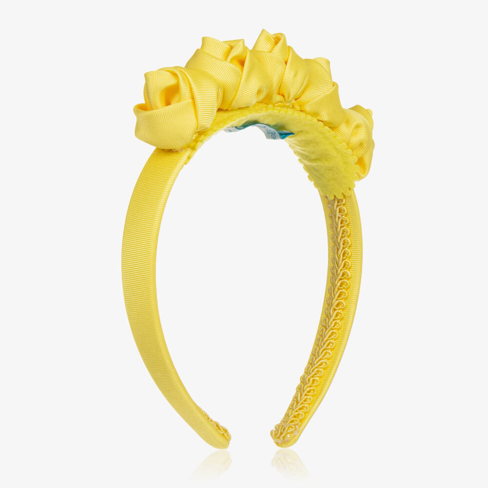 Shop Abel & Lula Girls Yellow Flower Hairband