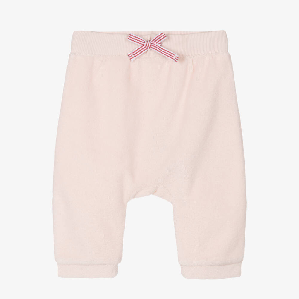 Absorba Baby Girls Pink Terry Trousers In Neutral
