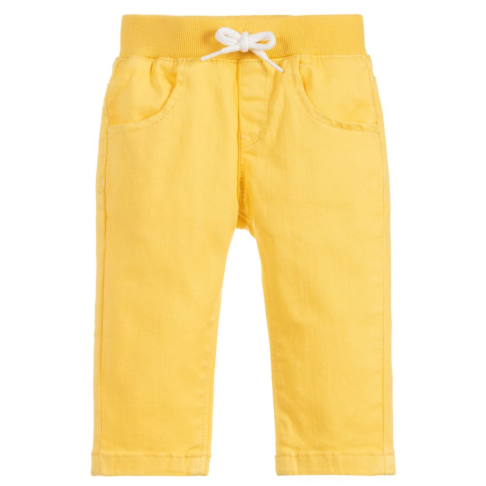 Absorba Babies' Yellow Cotton Trousers