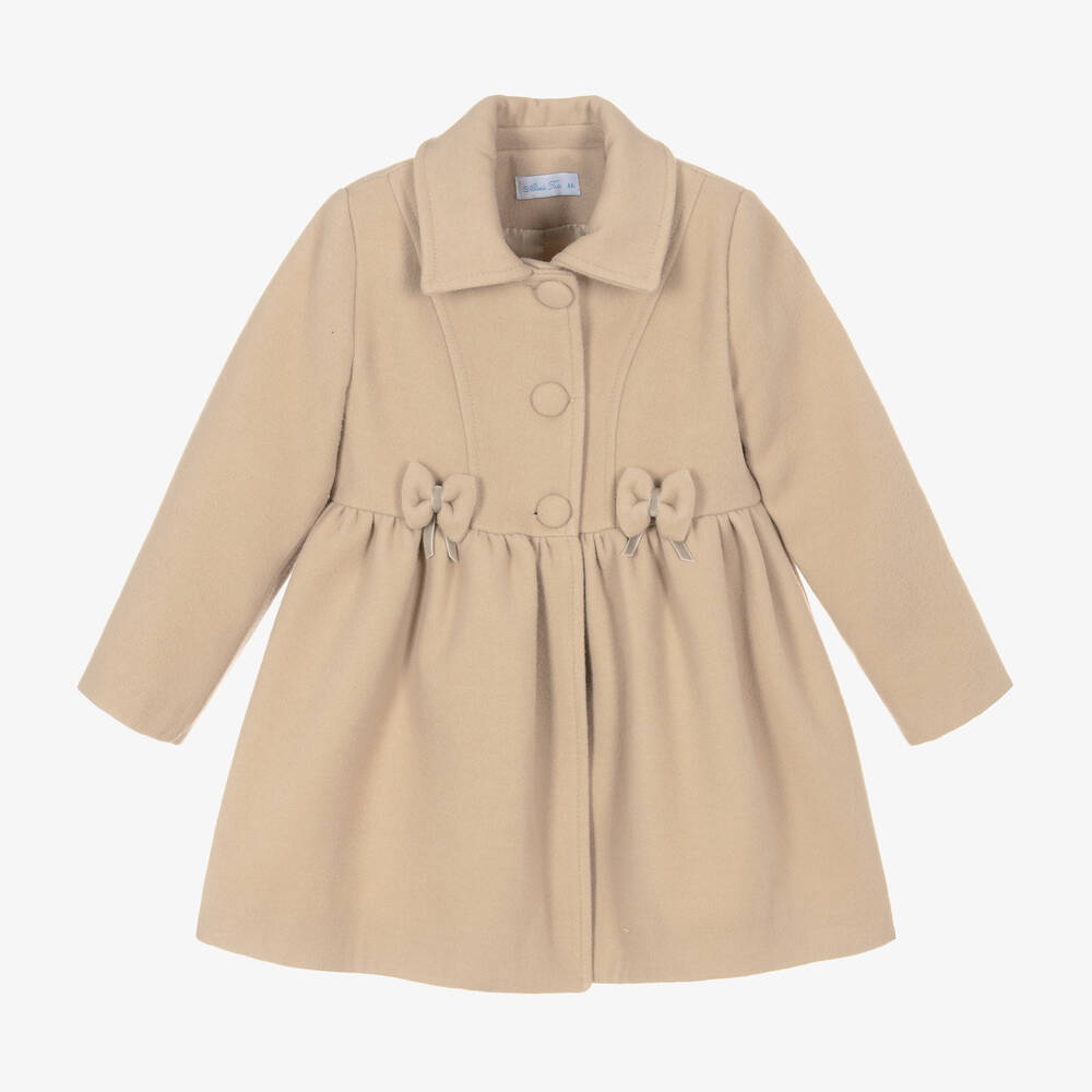 Abuela Tata - Girls Beige Traditional Coat | Childrensalon