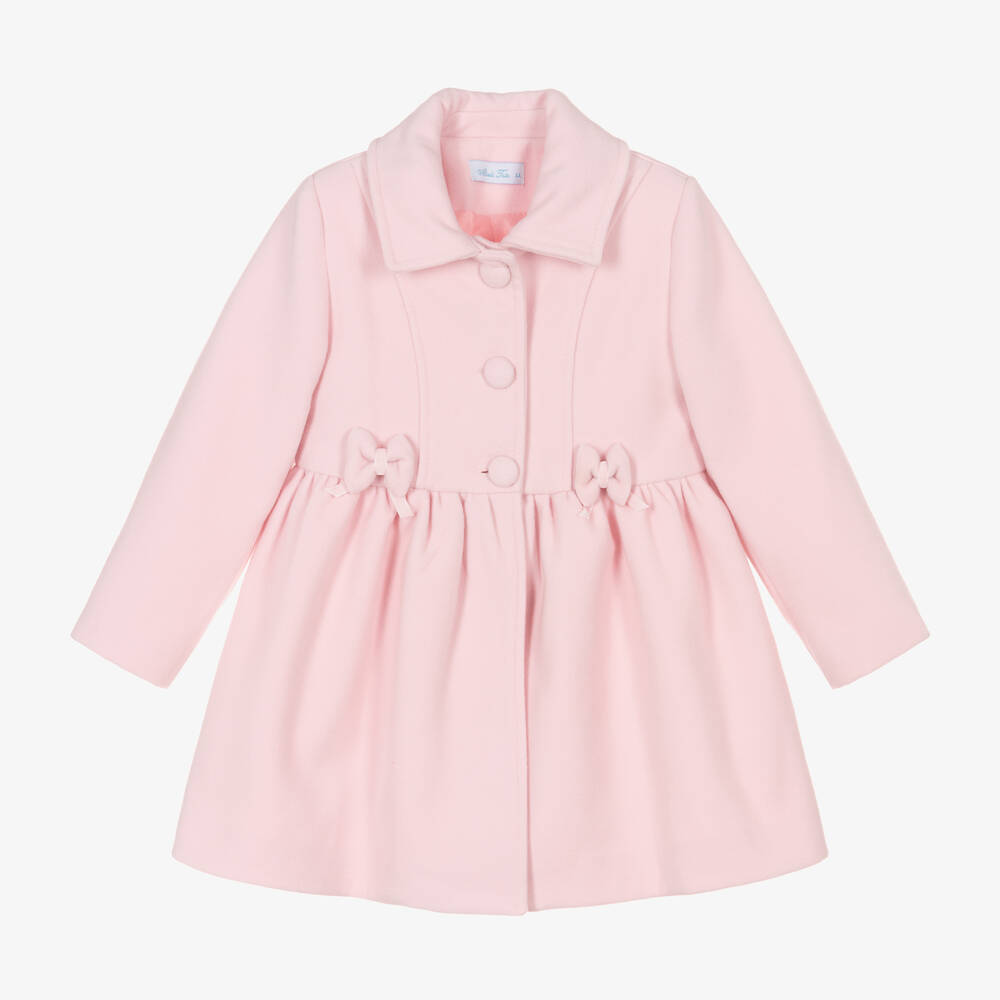 Abuela Tata - Girls Pink Traditional Coat | Childrensalon