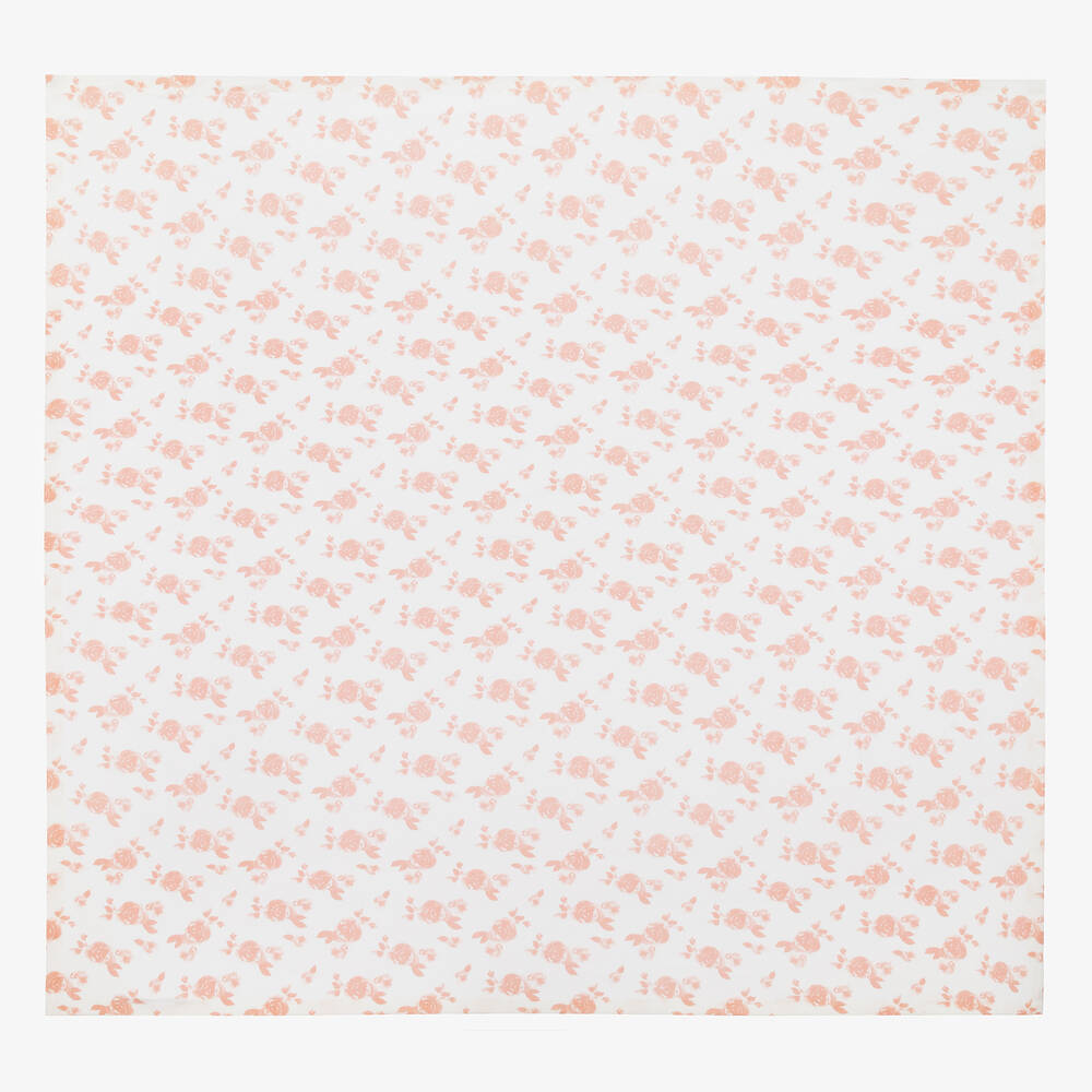 aden + anais - Pink & Whtie Snuggle Knit Blanket (120cm) | Childrensalon