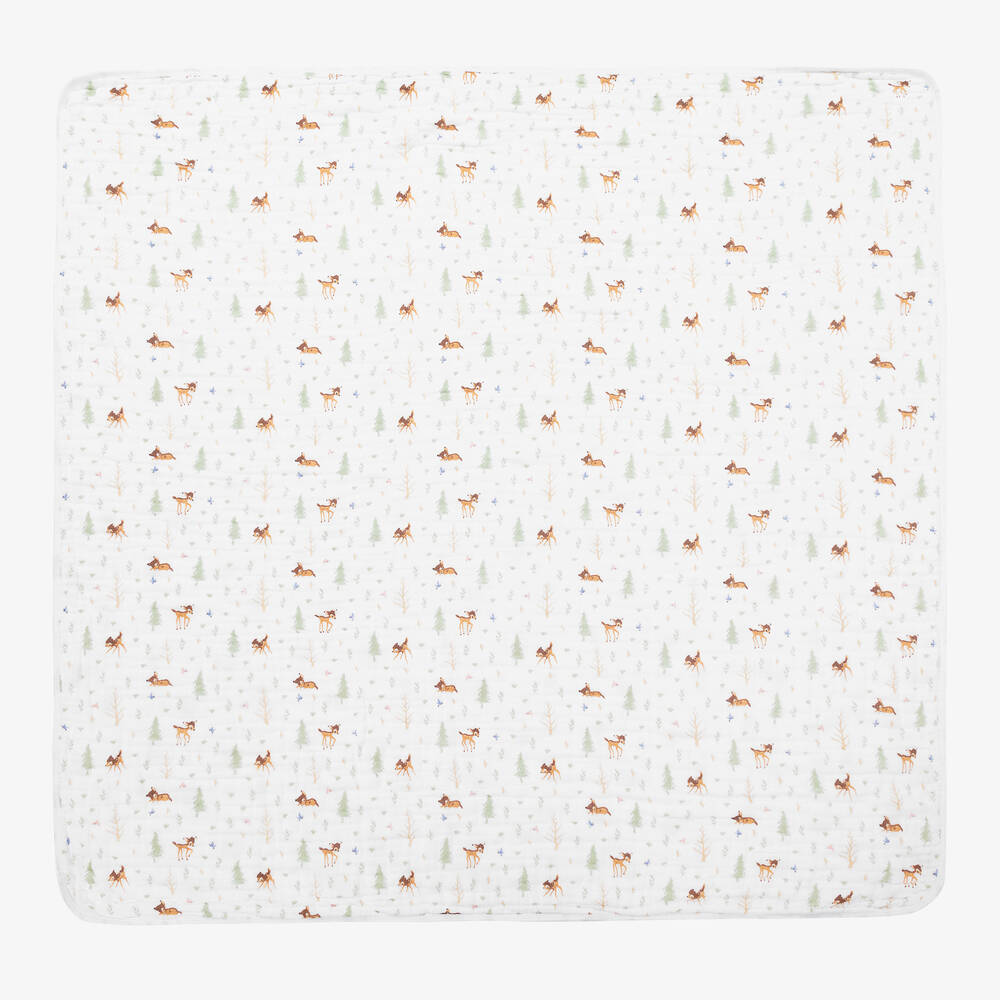 aden + anais - White Disney Muslin Blanket (112cm) | Childrensalon