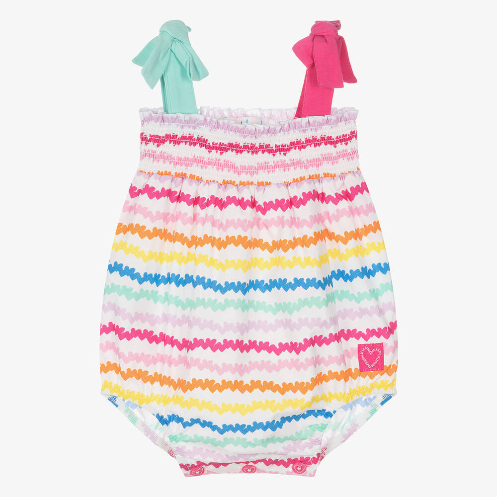 Agatha Ruiz de la Prada - Baby Girls Multicolour Stripe Cotton Shortie | Childrensalon
