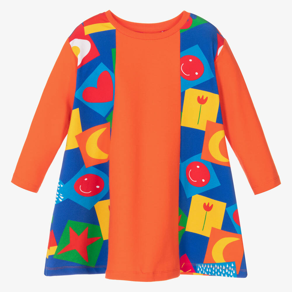 Agatha Ruiz De La Prada Kids'  Girls Orange Sweatshirt Dress