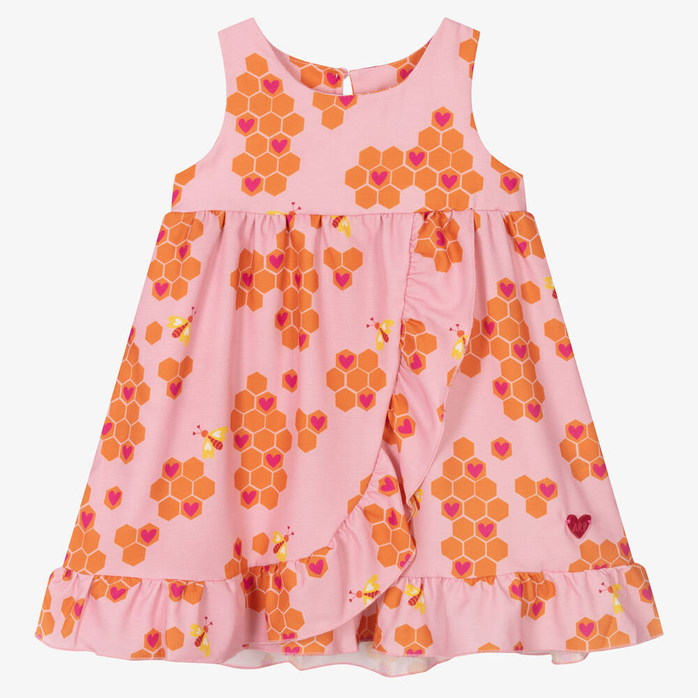 Agatha Ruiz De La Prada Kids'  Girls Pink And Orange Dress