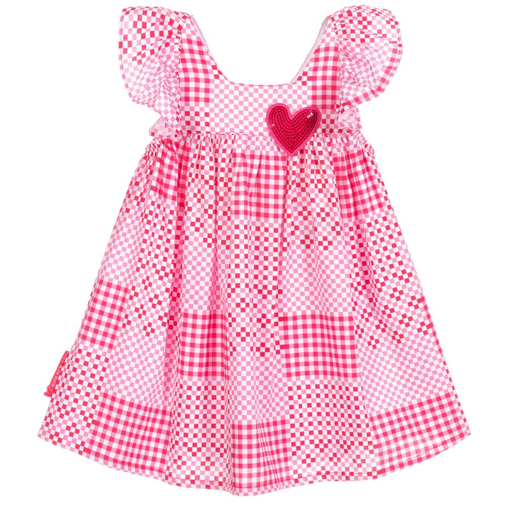 Agatha Ruiz De La Prada Babies'  Girls Pink Check Dress