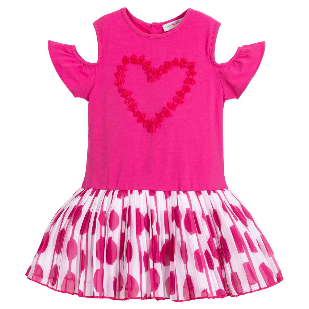 Agatha Ruiz De La Prada Babies'  Girls Pink Cotton Dress