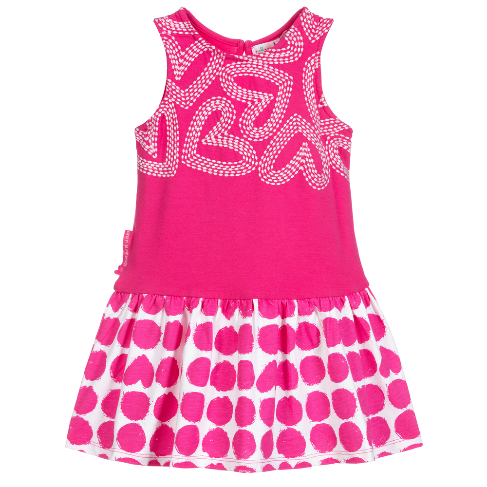 Agatha Ruiz De La Prada Babies'  Girls Pink Hearts Dress