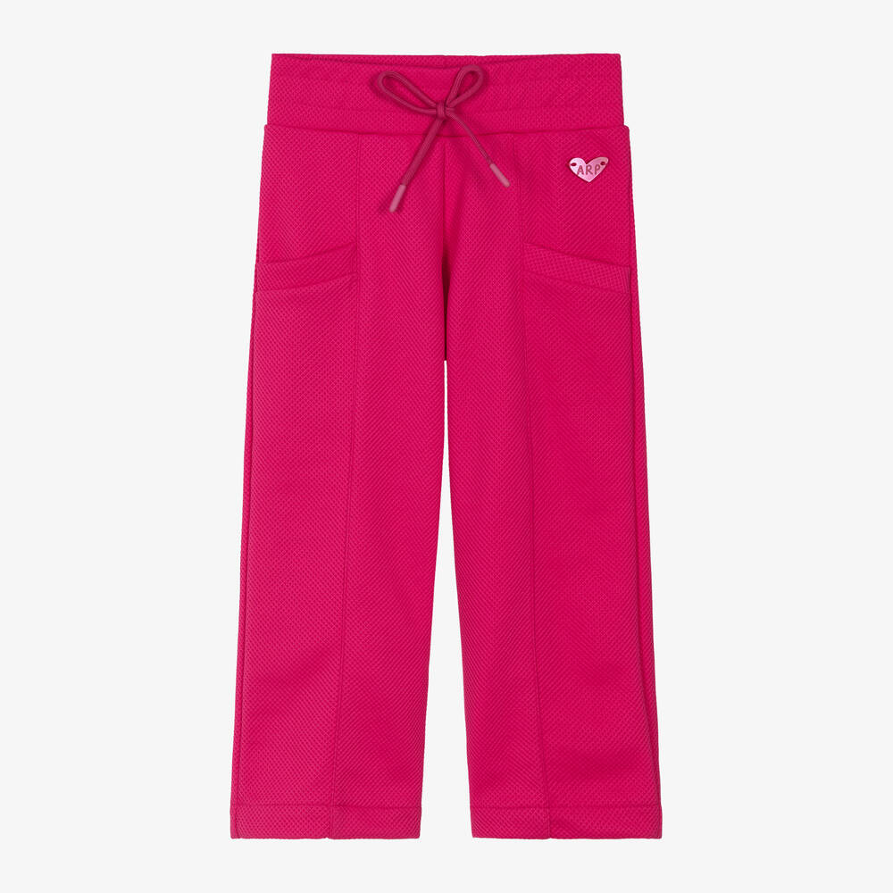 Agatha Ruiz de la Prada - Girls Pink Straight Leg Joggers | Childrensalon