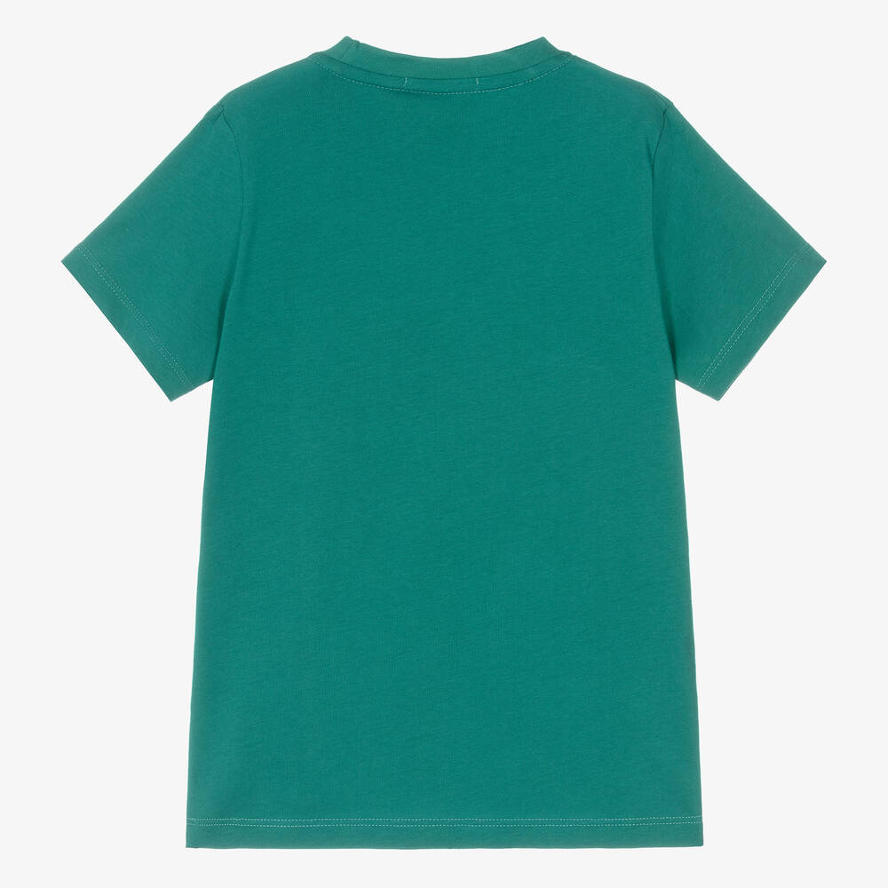 AIGNER - Boys Green Cotton T-Shirt | Childrensalon