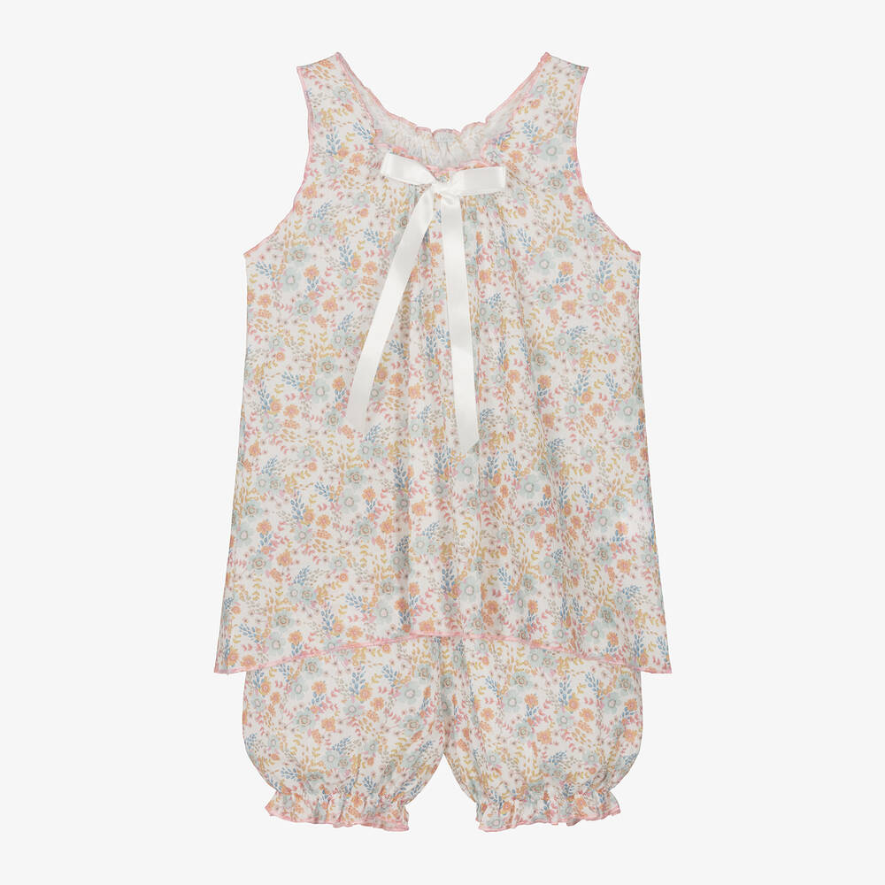 AMIKI Children - Girls Floral Cotton Short Pyjamas | Childrensalon