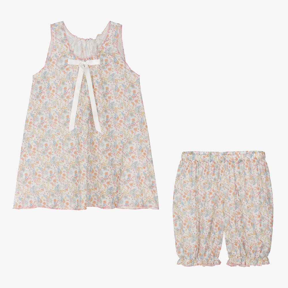 AMIKI Children - Teen Girls Floral Cotton Short Pyjamas | Childrensalon