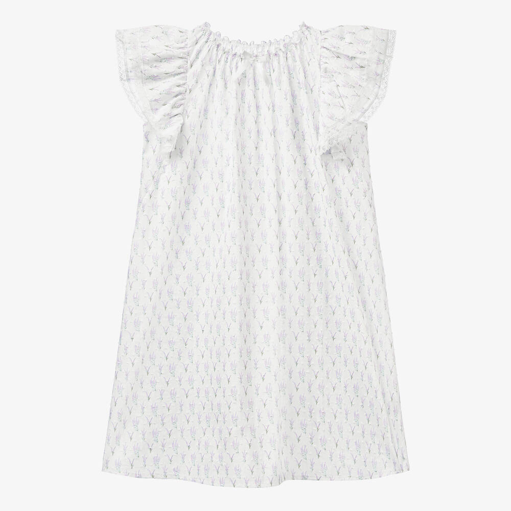 AMIKI Children - قميص نوم قطن فوال لون أبيض للمراهقات | Childrensalon