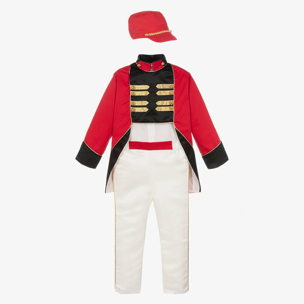 Andreeatex Babies' Boys Red Cotton & Satin Suit