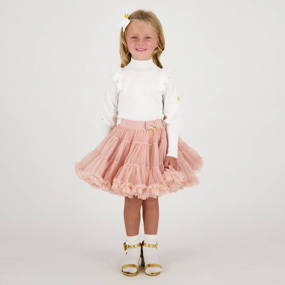 Angel's Face - Blush Pink Tulle Tutu Skirt | Childrensalon