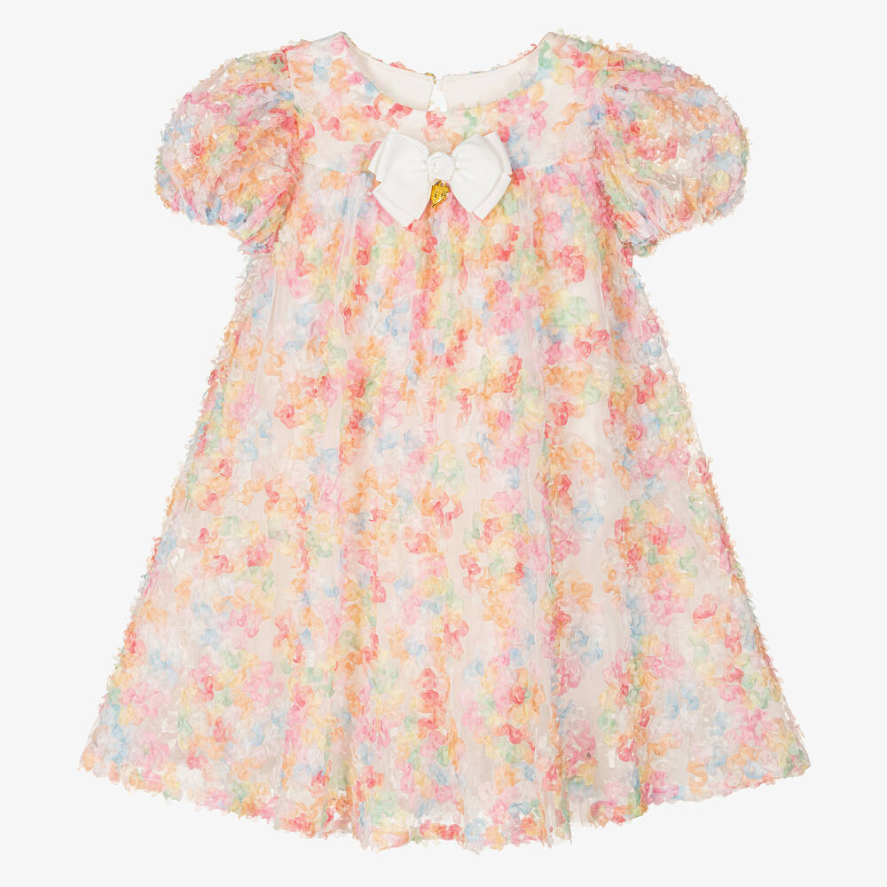 Shop Angel's Face Girls Pastel Pink Tulle Puff Sleeve Dress