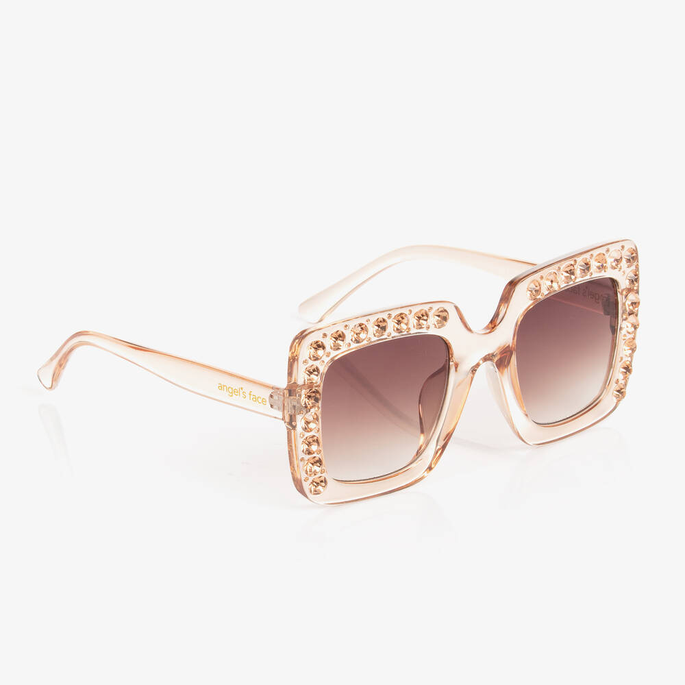 Angel's Face - Girls Pink Elton Sunglasses | Childrensalon