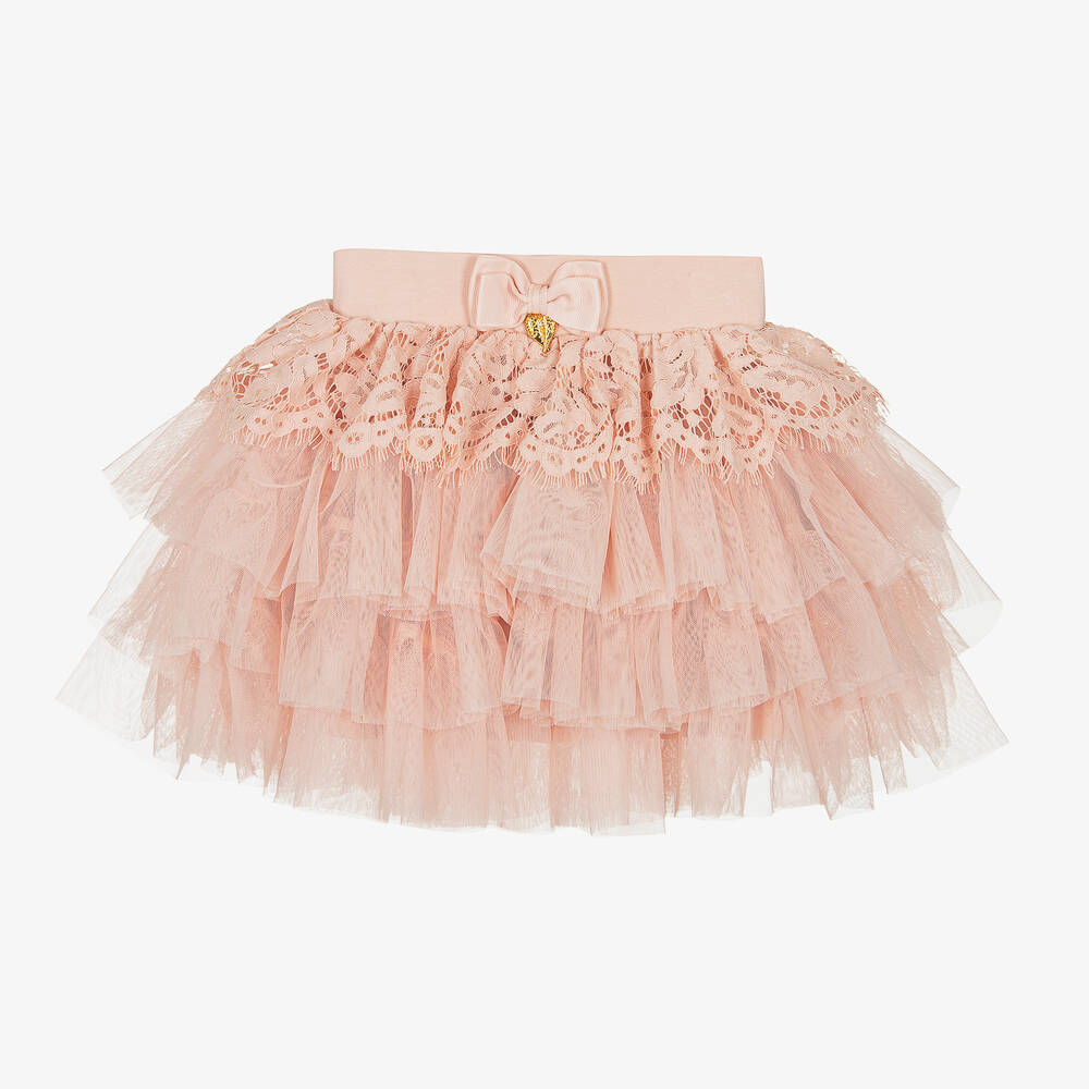 Angel's Face - Розовая юбка из тюля с кружевом | Childrensalon