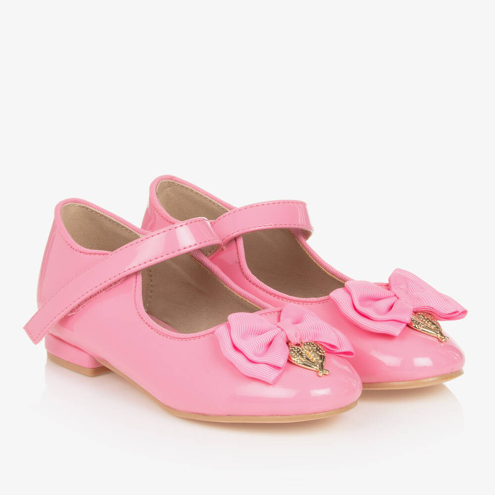 Angel's Face - Girls Pink Patent Faux Leather Shoes | Childrensalon