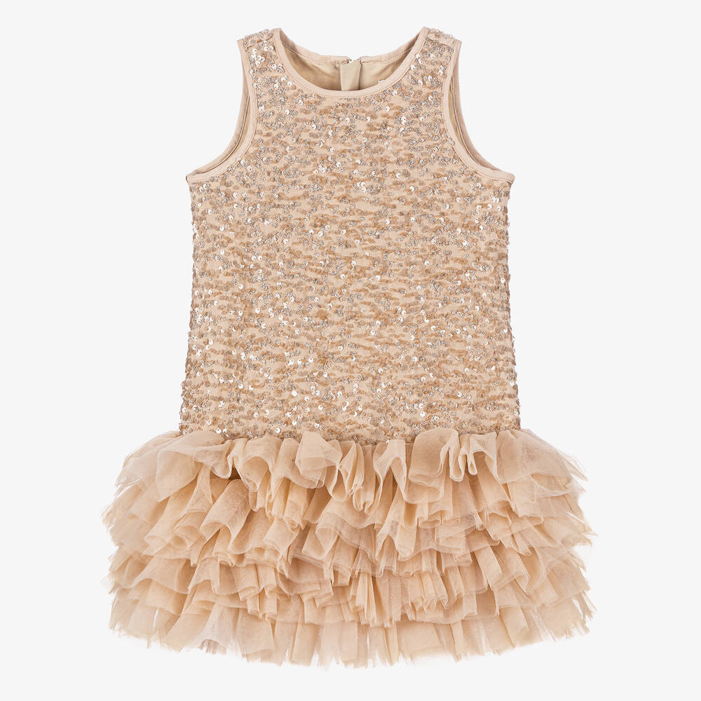 Angel's Face - Girls Pink Sequin & Tulle Dress | Childrensalon