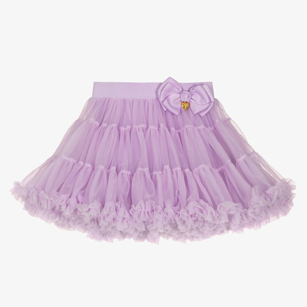 Angel's Face - Girls Purple Tulle Tutu Skirt | Childrensalon