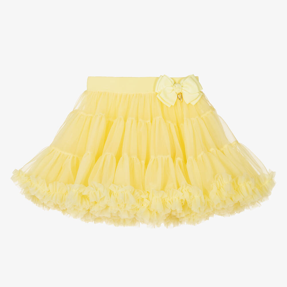 Angel's Face - Girls Yellow Tulle Tutu Skirt | Childrensalon
