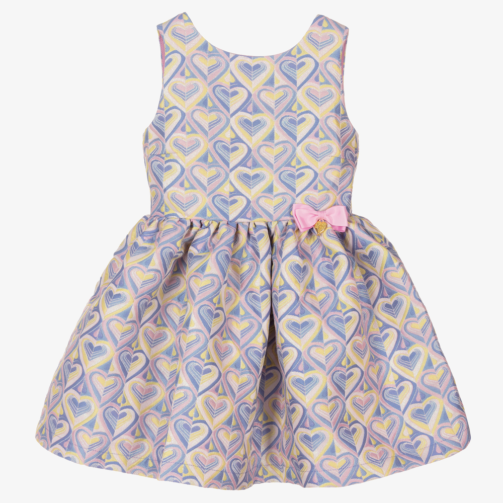Angel's Face - Pink & Blue Heart Dress | Childrensalon