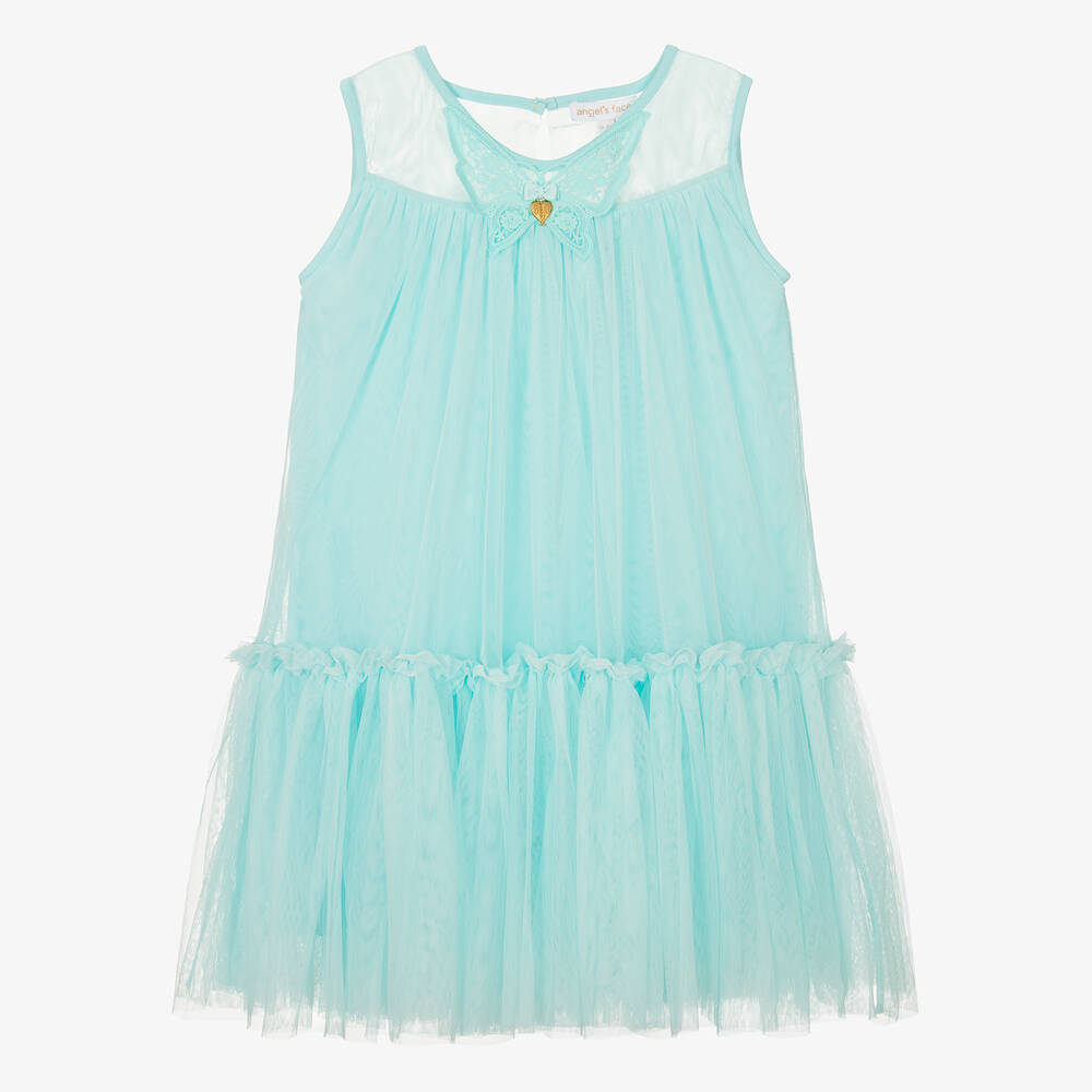 Angel's Face - Teen Girls Aqua Blue Tulle Dress | Childrensalon