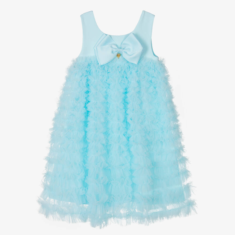 Angel's Face - Teen Girls Aqua Blue Tulle Dress | Childrensalon