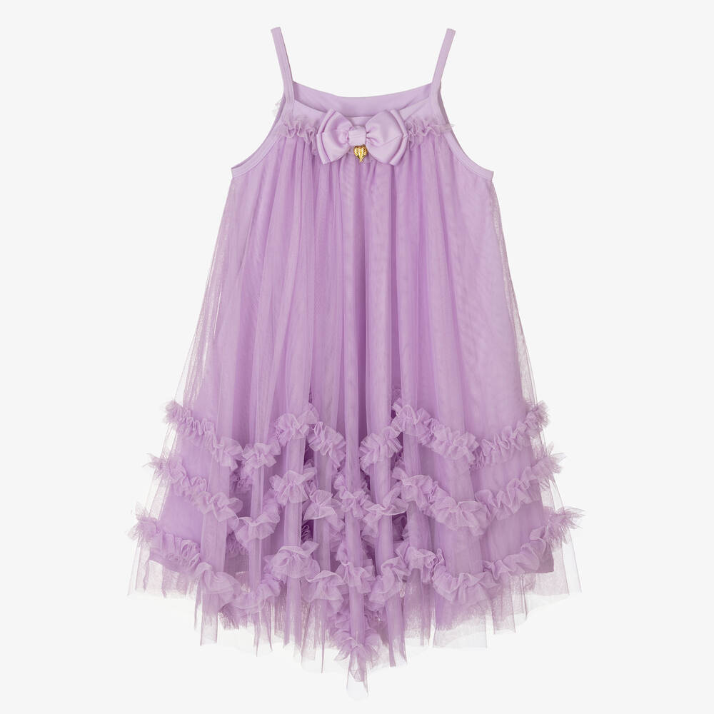 Angel's Face - Teen Girls Lilac Purple Tulle Dress | Childrensalon