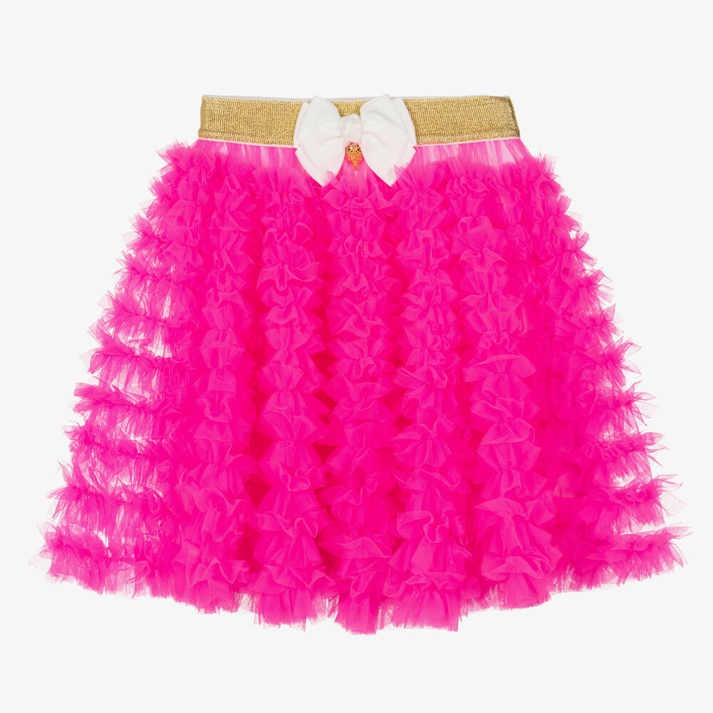 Angel's Face - Teen Girls Neon Pink Tulle Tutu Skirt | Childrensalon