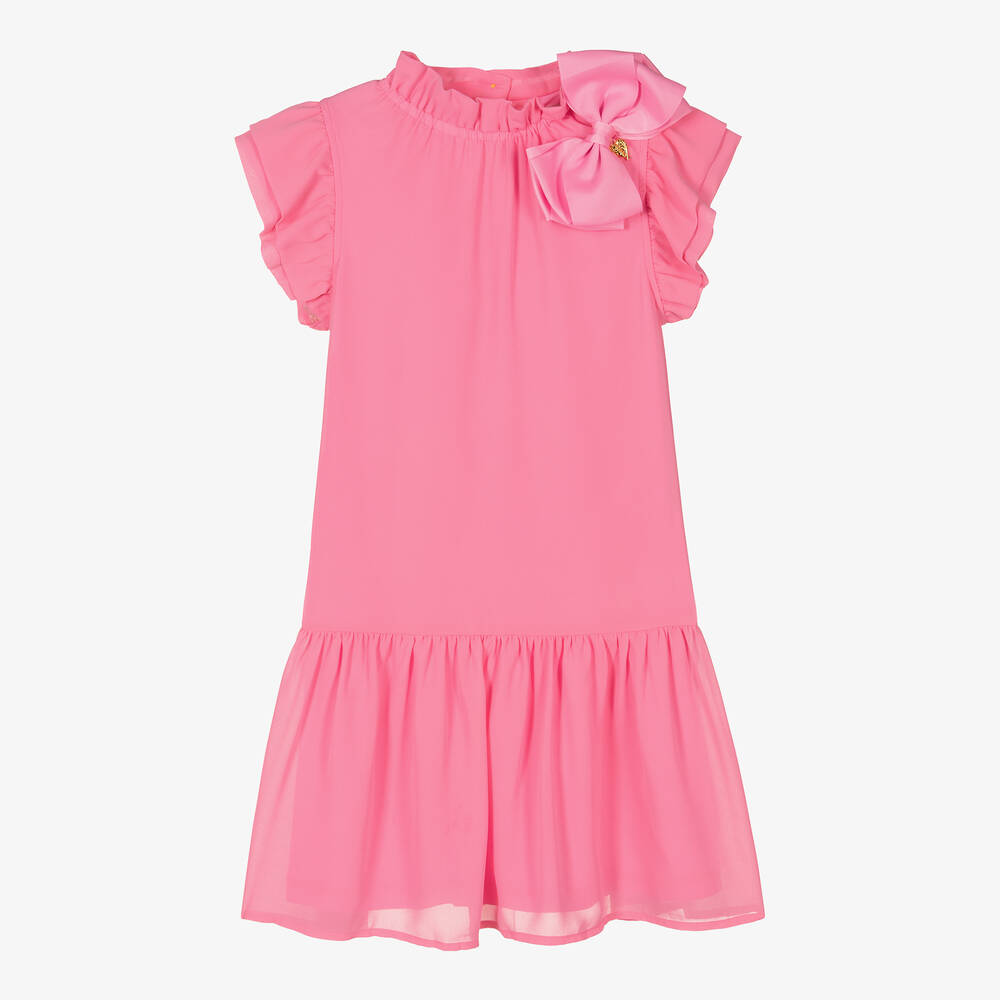 Angel's Face - Teen Girls Pink Chiffon Dress  | Childrensalon