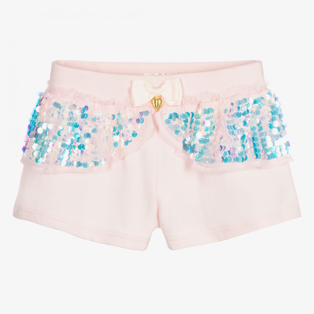 Angel's Face - Teen Girls Pink Sequin Shorts | Childrensalon