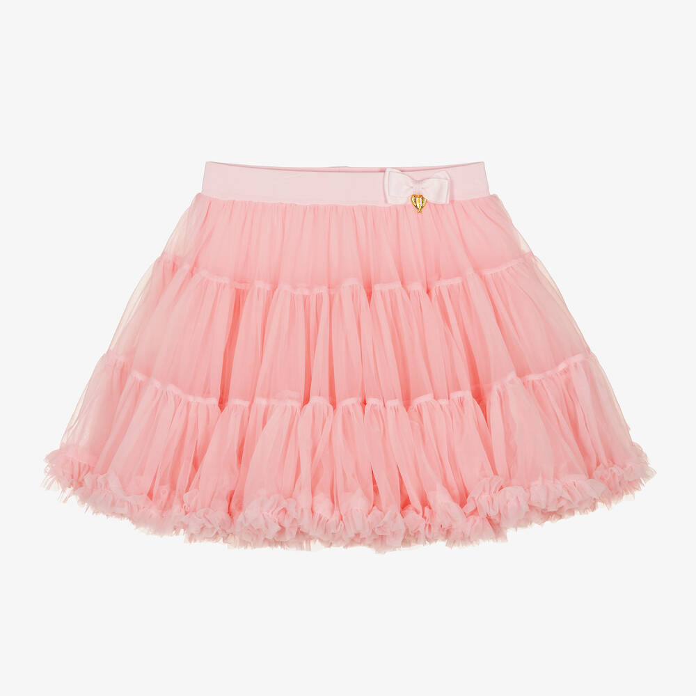 Angel's Face Teen Girls Pink Tulle Tutu Skirt