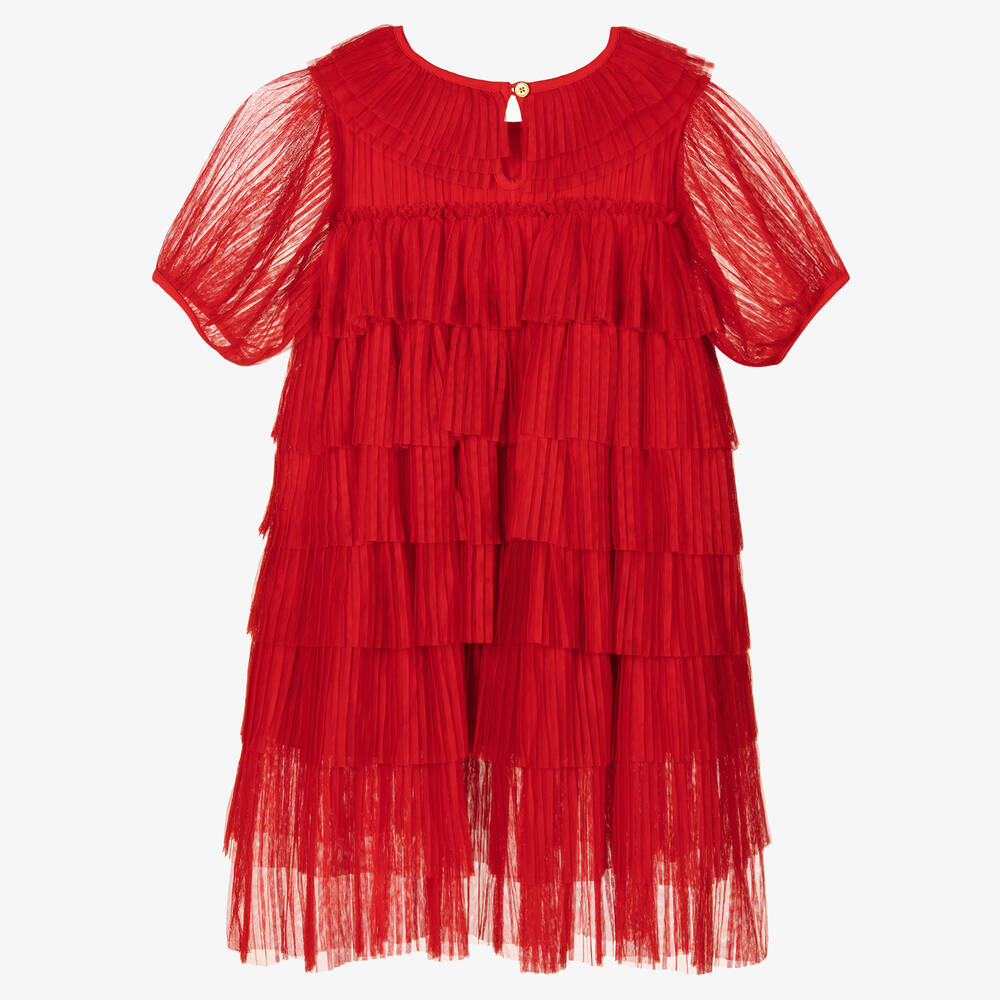 Angel's Face - Teen Girls Red Tulle Dress | Childrensalon