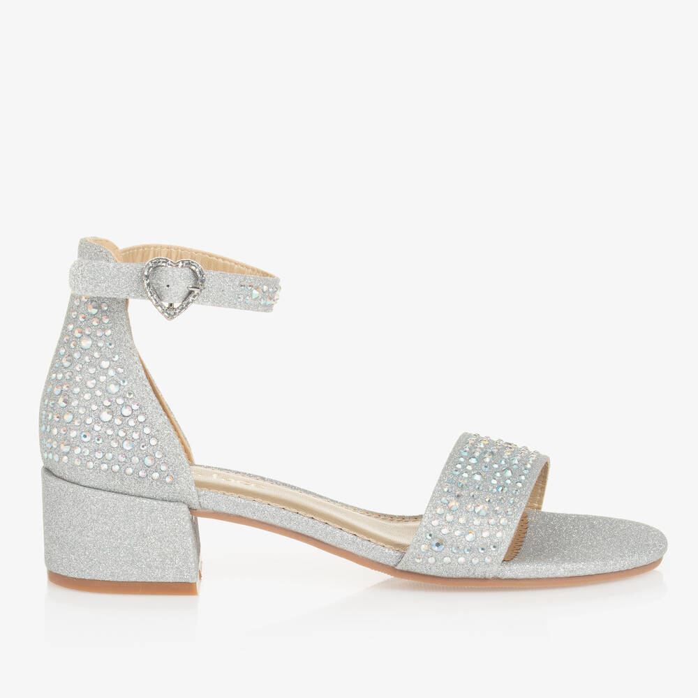 Tamaris Strappy High Heel Diamante Sandal Silver – Cinders Shoe Heaven