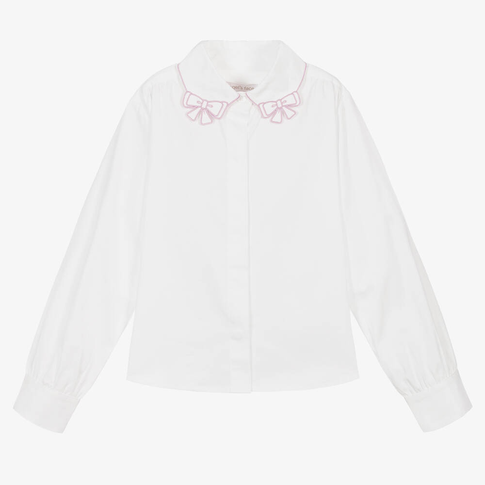 Angel's Face - Teen Bluse in Weiß und Rosa (M) | Childrensalon
