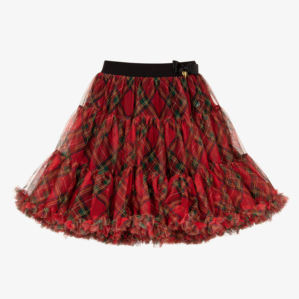 Angel's Face - Teen Red Tartan Tutu Skirt | Childrensalon