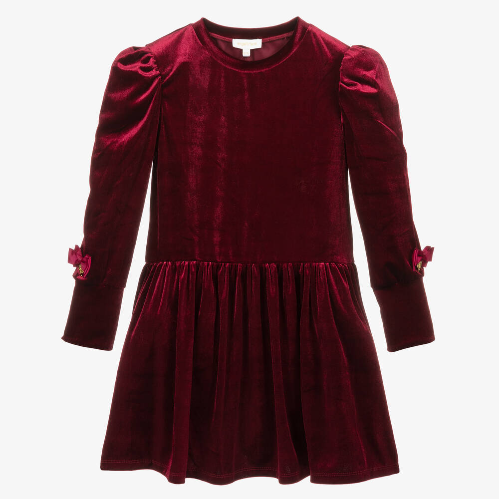 Angel's Face - Teen Red Velour Dress | Childrensalon