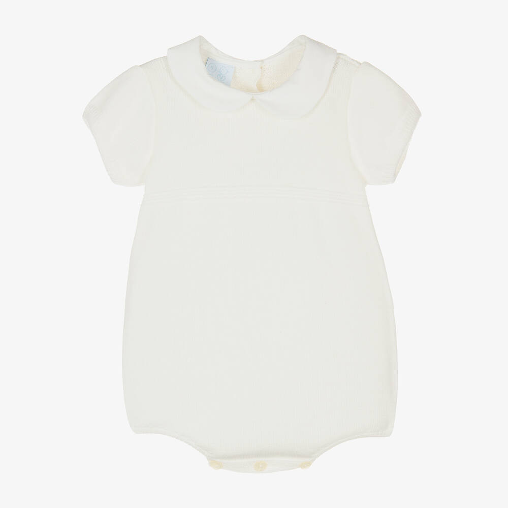 Artesanía Granlei - Ivory Knitted Baby Shortie | Childrensalon