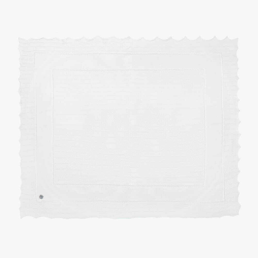 Artesanía Granlei - Белая вязаная шаль (120см) | Childrensalon