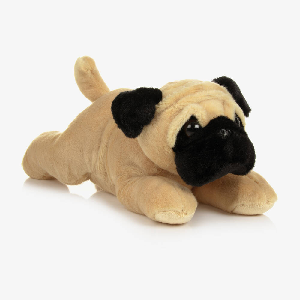 Aurora - Beige Pug Dog Plush Soft Toy (33cm) | Childrensalon