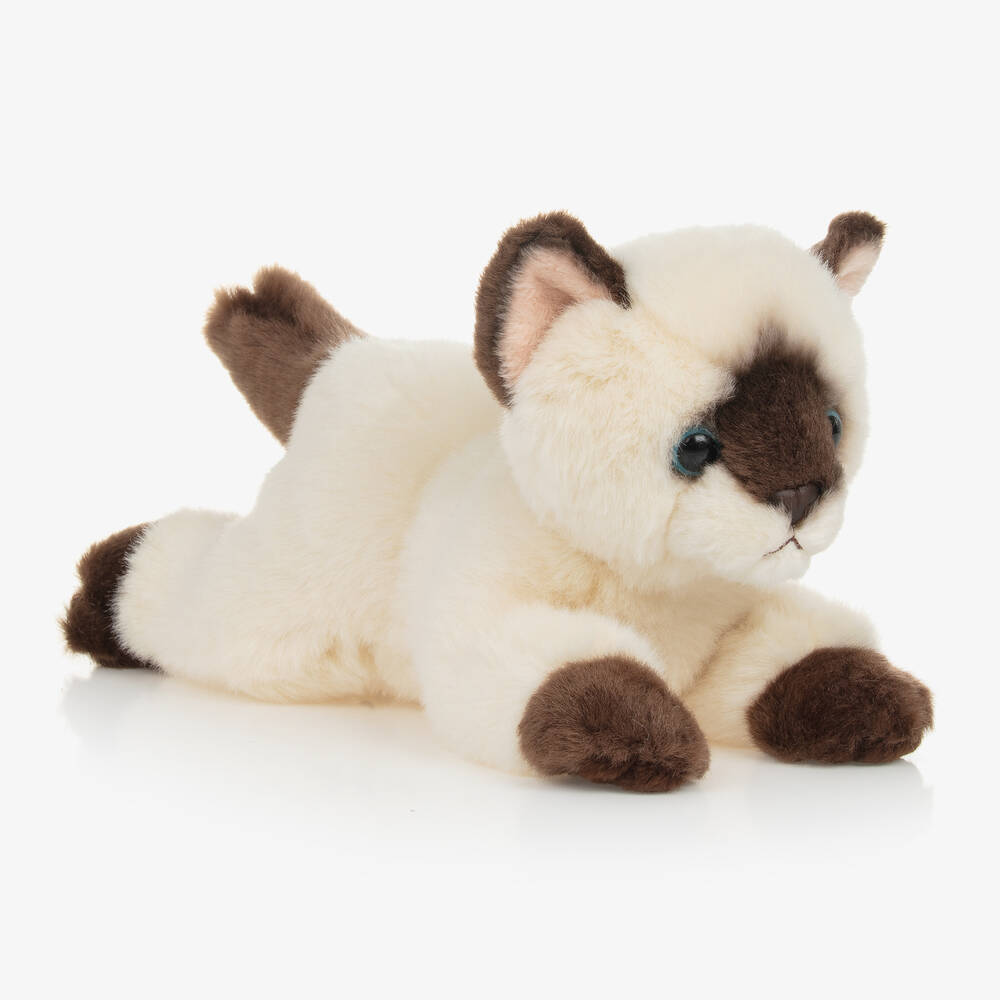 Aurora - Бежевая мягкая игрушка Сиамский кот (21см) | Childrensalon