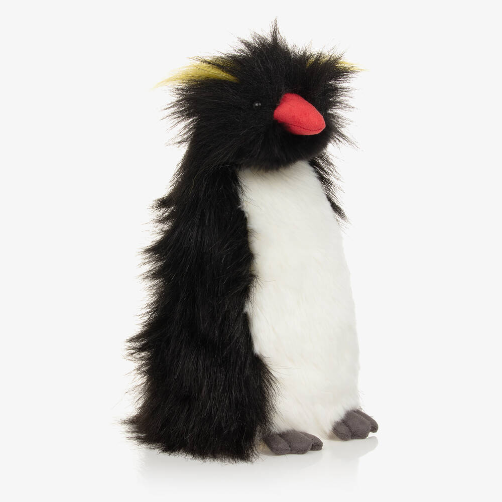 Aurora - Black & White Theo Penguin Soft Toy (30 cm) | Childrensalon