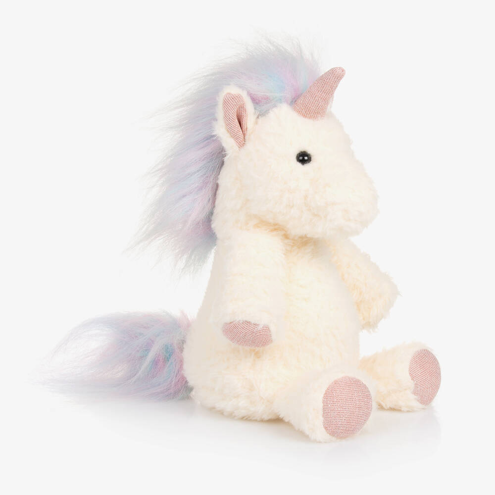 Aurora - Ivory Unicorn Soft Toy (25cm) | Childrensalon