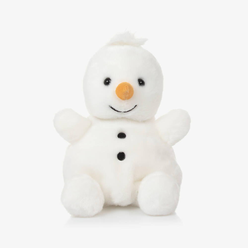 Aurora - White Froyo Snowman Soft Toy (18cm) | Childrensalon